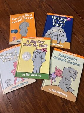 5 Elephant & Piggie Books Lot Mo Willems 4 HC 1 PB Reader Set